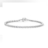 Thumbnail Image 1 of 1.50 CT. T.W. Lab-Grown Diamond “XO” Tennis Bracelet in Sterling Silver (I/I1)