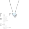 Thumbnail Image 4 of Heart-Shaped Lab-Created Opal Solitaire Pendant in Sterling Silver