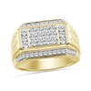 Thumbnail Image 1 of 1.00 CT. T.W. Multi-Diamond Rectangle Ring in 10K Gold