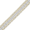 Thumbnail Image 2 of 2.25 CT. T.W. Diamond Link Railroad Link Bracelet in 10K Gold - 8.5" (