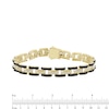 Thumbnail Image 2 of 3.5 CT. T.W. Black and White Diamond Link Bracelet in 10K Gold - 8.5"