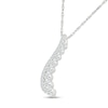 Thumbnail Image 2 of 0.69 CT. T.W. Certified Lab-Grown Diamond Journey Necklace in Sterling Silver (I/SI2) - 18"