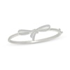 Thumbnail Image 1 of 0.37 CT. T.W. Certified Lab-Grown Diamond Bow Bangle Bracelet in Sterling Silver (I/SI2)