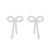 Thumbnail Image 1 of 0.58 CT. T.W. Certified Lab-Grown Diamond Bow Drop Earrings in Sterling Silver (I/SI2)