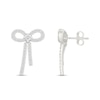 Thumbnail Image 3 of 0.58 CT. T.W. Certified Lab-Grown Diamond Bow Drop Earrings in Sterling Silver (I/SI2)