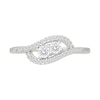 Thumbnail Image 3 of 0.29 CT. T.W. Lab-Grown Diamond Bypass Frame Promise Ring in 10K White Gold (F/VS2)