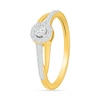 Thumbnail Image 2 of 0.23 CT. T.W. Lab-Grown Diamond Halo Split Shank Promise Ring in 10K Gold (F/VS2)