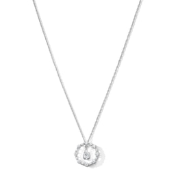 1.00 CT.T.W. Pear-Shaped Certified Lab-Grown Diamond Dangle Necklace in 10K White Gold (F/SI2) - 18"