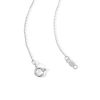 Thumbnail Image 3 of 0.10 CT. T.W. Certified Lab-Grown Diamond Crucifix Necklace in Sterling Silver (F/SI2) - 18"