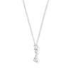 Thumbnail Image 1 of 0.50 CT. T.W. Multi-Shape Certified Lab-Grown Diamond Drop Necklace in Sterling Silver (F/SI2) - 18"