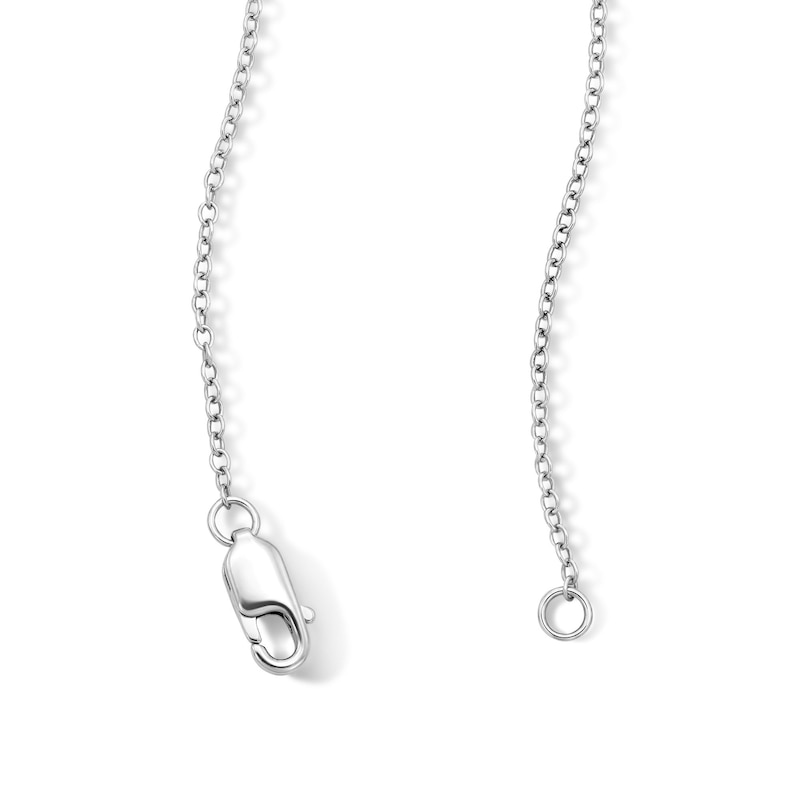 0.50 CT. T.W. Multi-Shape Certified Lab-Grown Diamond Drop Necklace in Sterling Silver (F/SI2) - 18"