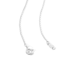 Thumbnail Image 3 of 0.10 CT. T.W. Certified Lab-Grown Diamond Swirl Heart Necklace in Sterling Silver (F/SI2) - 18"