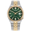 Thumbnail Image 1 of Men's Citizen® Tsuyosa Two-Tone IP Automatic Analog Watch with Green Dial (Model: NK0024-54X)