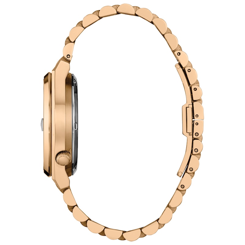 Men's Citizen® Tsuyosa Rose-Tone IP Automatic Watch with Blue Dial (Model: NK0023-57L)