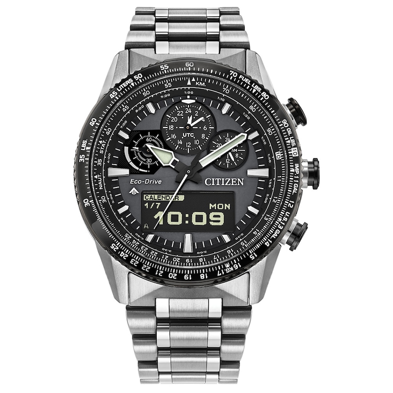 Men's Citizen Eco-Drive® Promaster Skyhawk U830 Watch with Black Dial (Model: JV2006-55H)
