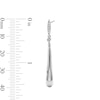 Thumbnail Image 3 of 0.10 CT. T.W. Certified Lab-Grown Diamond Teardrop Dangle Earrings in Sterling Silver (F/SI2)