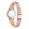 Thumbnail Image 5 of Citizen Ladies Crystal Eco-Drive Watch 28mm Pink Gold-Tone Stainless Steel Case and Bracelet with White Dial and matching bracelet (EW1847-60Y)