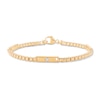 Thumbnail Image 1 of 0.18 CT. T.W. Certified Lab-Grown Diamond Pavé Box Chain Bracelet in Sterling Silver with 14K Gold Plate (F/VS2) - 8.25"