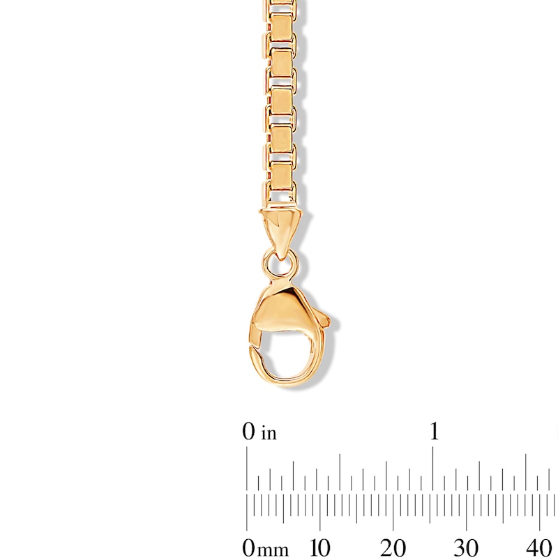 Main Image 3 of 0.18 CT. T.W. Certified Lab-Grown Diamond Pavé Box Chain Bracelet in Sterling Silver with 14K Gold Plate (F/VS2) - 8.25"