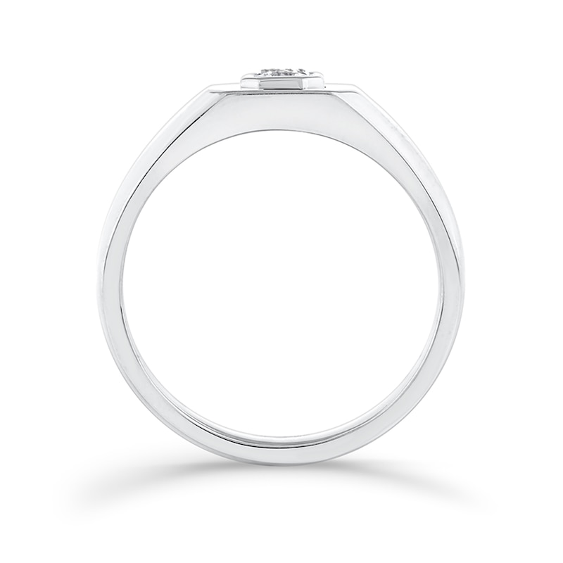 0.23 CT. T.W. Radiant-Cut Certified Lab-Grown Diamond Solitaire Ring in Sterling Silver (F/VS2)