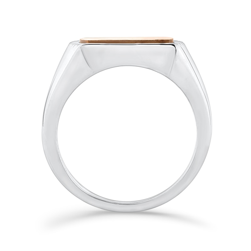 Tiger's Eye Quartz and 0.085 CT. T.W. Certified Lab-Grown Diamond Ring in Sterling Silver  (F/VS2)