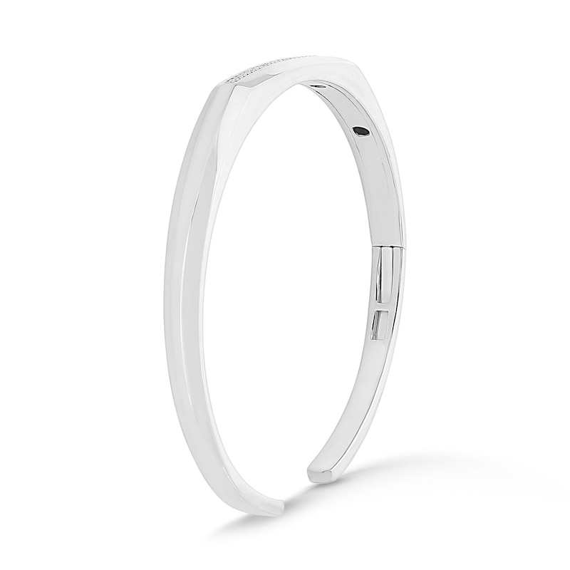 0.18 CT. T.W. Certified Lab-Grown Diamond Pavé Cuff Bracelet in Sterling Silver (F/VS2)