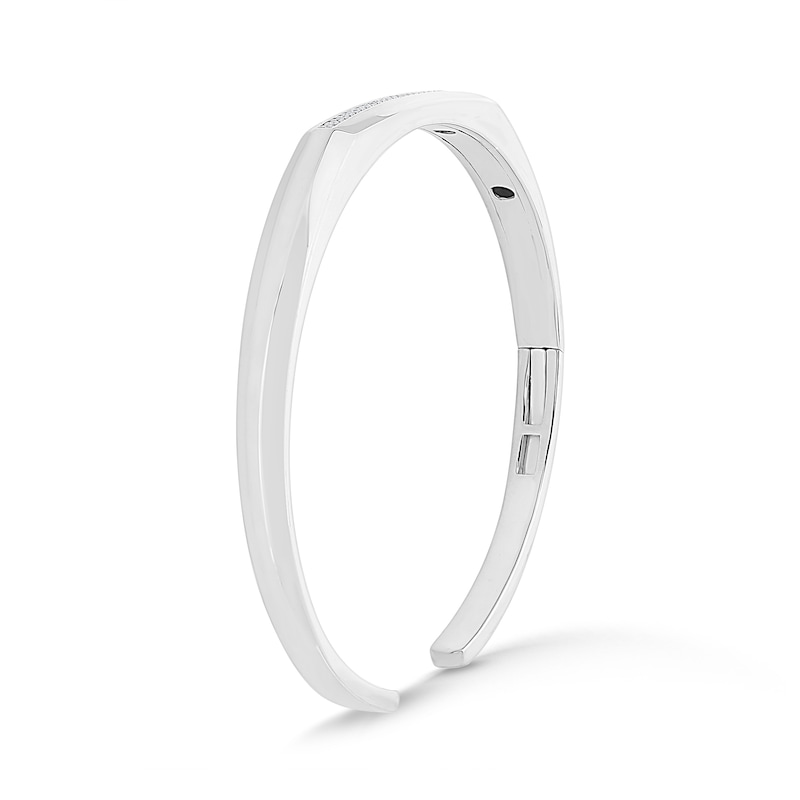 0.18 CT. T.W. Certified Lab-Grown Diamond Pavé Cuff Bracelet in Sterling Silver (F/VS2)