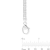 Thumbnail Image 2 of 0.18 CT. T.W. Certified Lab-Grown Diamond Station Box Chain Bracelet in Sterling Silver (F/VS2) - 8.25"