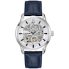 Thumbnail Image 1 of Men’s Bulova Dress Classic Sutton Automatic Watch with Silver-Tone Dial and Blue Leather Strap (Model: 96A330)