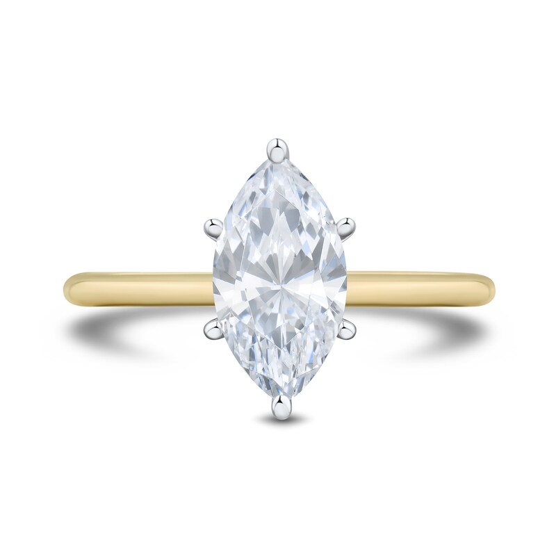 Main Image 3 of 1.75 CT. T.W. Marquise-Cut Certified Lab-Grown Diamond Solitaire Engagement Ring in 14K Gold (F/VS2)