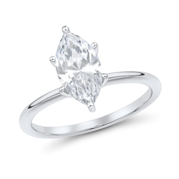 1.75 CT. T.W. Marquise-Cut Certified Lab-Grown Diamond Solitaire Engagement Ring in 14K White Gold (F/VS2)