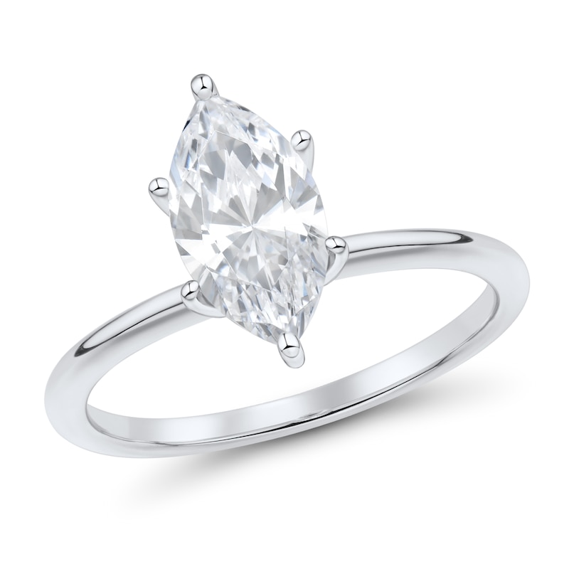 1.75 CT. T.W. Marquise-Cut Certified Lab-Grown Diamond Solitaire Engagement Ring 14K Gold (F/VS2