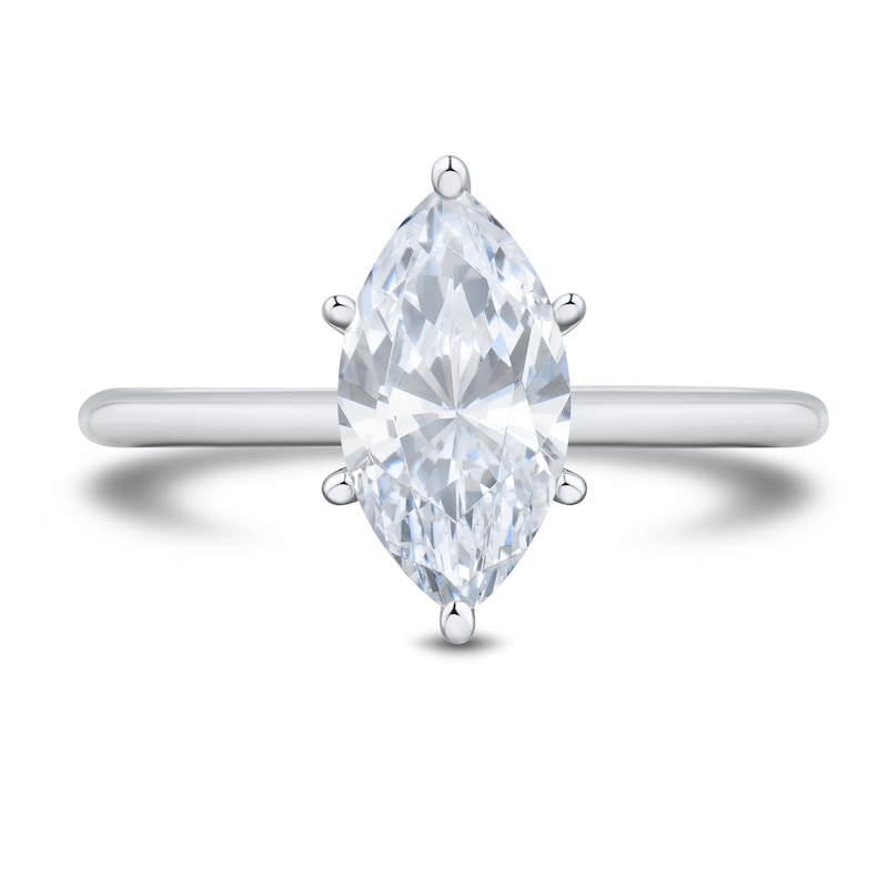 1.75 CT. T.W. Marquise-Cut Certified Lab-Grown Diamond Solitaire Engagement Ring 14K Gold (F/VS2