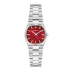 Thumbnail Image 1 of Bulova Ladies Super Seville Mini Quartz Watch 25mm Silver-Tone Stainless Steel Case and Bracelet with Red Dial (96L354)