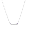 Thumbnail Image 1 of Amethyst "MAMA" Necklace in Sterling Silver - 17"