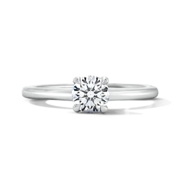 0.50 CT. Certified Lab-Grown Diamond Solitaire Engagement Ring in 14K White Gold (F/VS2)