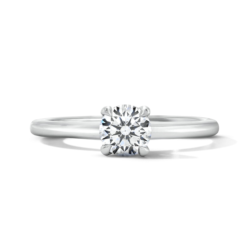 Main Image 1 of 0.50 CT. Certified Lab-Grown Diamond Solitaire Engagement Ring in 14K White Gold (F/VS2)