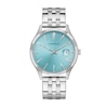 Thumbnail Image 1 of Men's Caravelle by Bulova Dress Quartz Stainless Steel Watch with Aqua Dial (Model: 43B174)