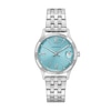 Thumbnail Image 1 of Ladies' Caravelle by Bulova Dress Quartz Stainless Steel Watch with Aqua Dial (Model: 43M124)