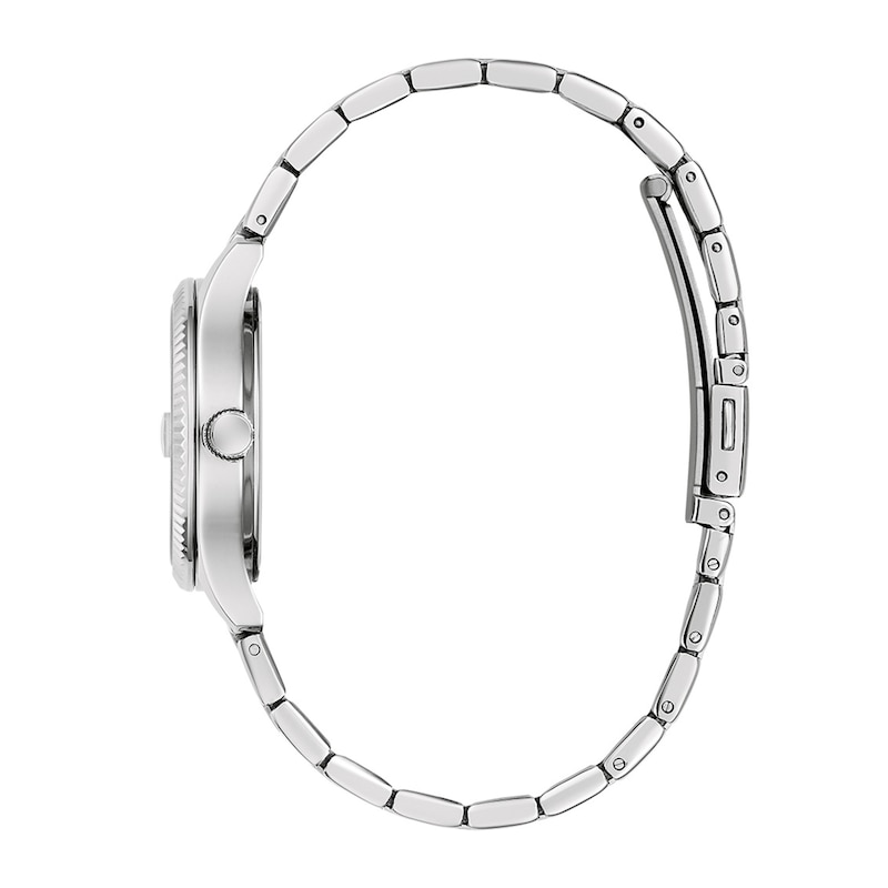 Ladies' Caravelle by Bulova Dress Quartz Stainless Steel Watch with Aqua Dial (Model: 43M124)