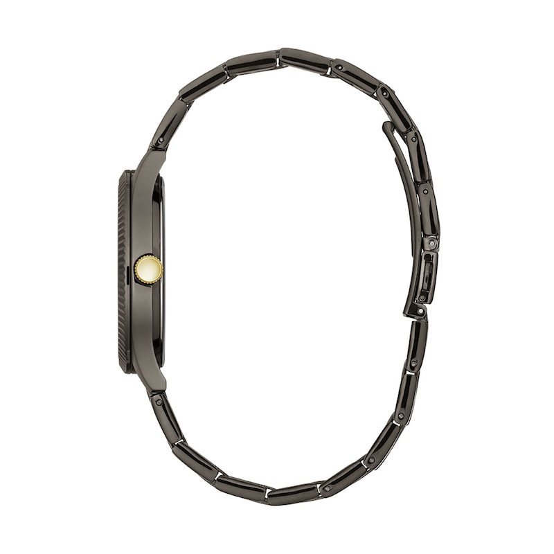 Men's Caravelle by Bulova Dress Quartz Gray IP Stainless Steel Watch with Gray Dial (Model: 45B149)