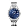 Thumbnail Image 1 of Men's Caravelle by Bulova Dress Quartz Stainless Steel Watch with Blue Dial (Model: 43B151)