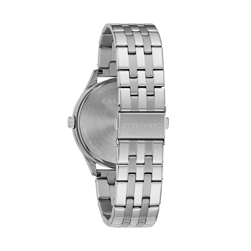 Men's Caravelle by Bulova Dress Quartz Stainless Steel Watch with Blue Dial (Model: 43B151)