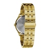 Thumbnail Image 3 of Men's Caravelle by Bulova Dress Quartz Gold-Tone IP Stainless Steel Watch with Black Dial (Model: 44B121)