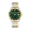 Thumbnail Image 1 of Men's Caravelle by Bulova Dress Quartz Two-Tone IP Stainless Steel Watch with Green Dial (Model: 45B162)