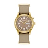 Thumbnail Image 1 of Men's Caravelle by Bulova Field Light Up Gold-Tone IP Stainless Steel Watch with Taupe Dial (Model: 44C113)