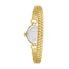 Thumbnail Image 3 of Ladies' Caravelle by Bulova Cocktail Classic Quartz Gold-Tone IP Stainless Steel Watch with Silver-White Dial (Model: 44L267)