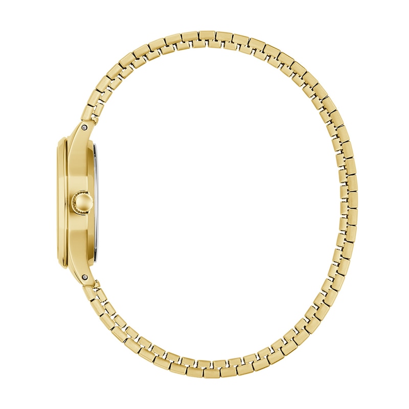 Main Image 2 of Ladies' Caravelle by Bulova Vintage Dress Quartz Gold-Tone IP Stainless Steel Watch with Silver-White Dial (Model: 44L268)