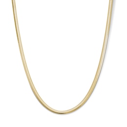 3.45mm Diamond-Cut Oval Snake Chain Necklace in 10K Gold - 18"