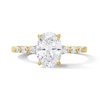 Thumbnail Image 1 of 1.75 CT. T.W. Oval and Pear-Shaped Certified Lab-Grown Diamond Engagement Ring in 14K Gold (F/VS2)
